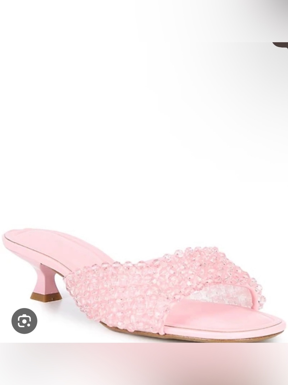 Pink beaded heel